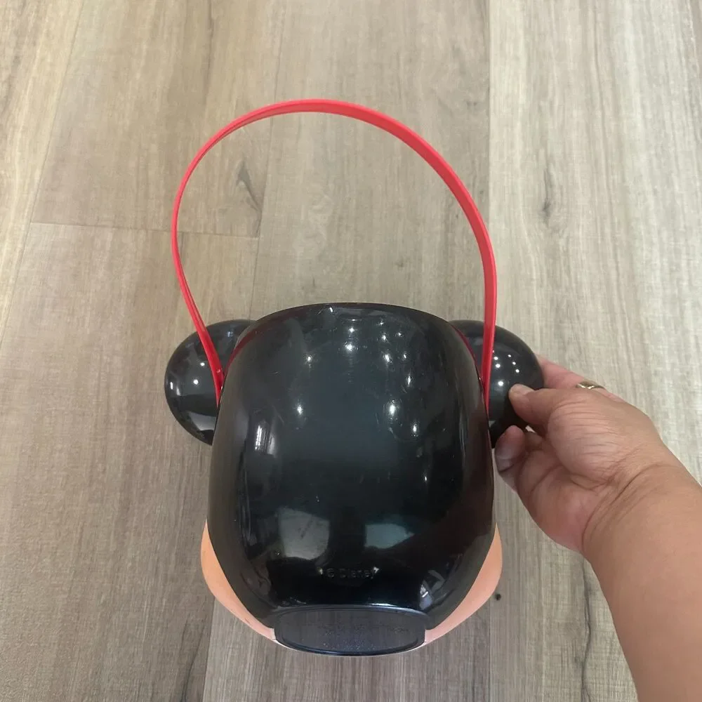 VTG PTI Mickey Mouse Head Pail Bucket Halloween Candy Easter Basket Disney